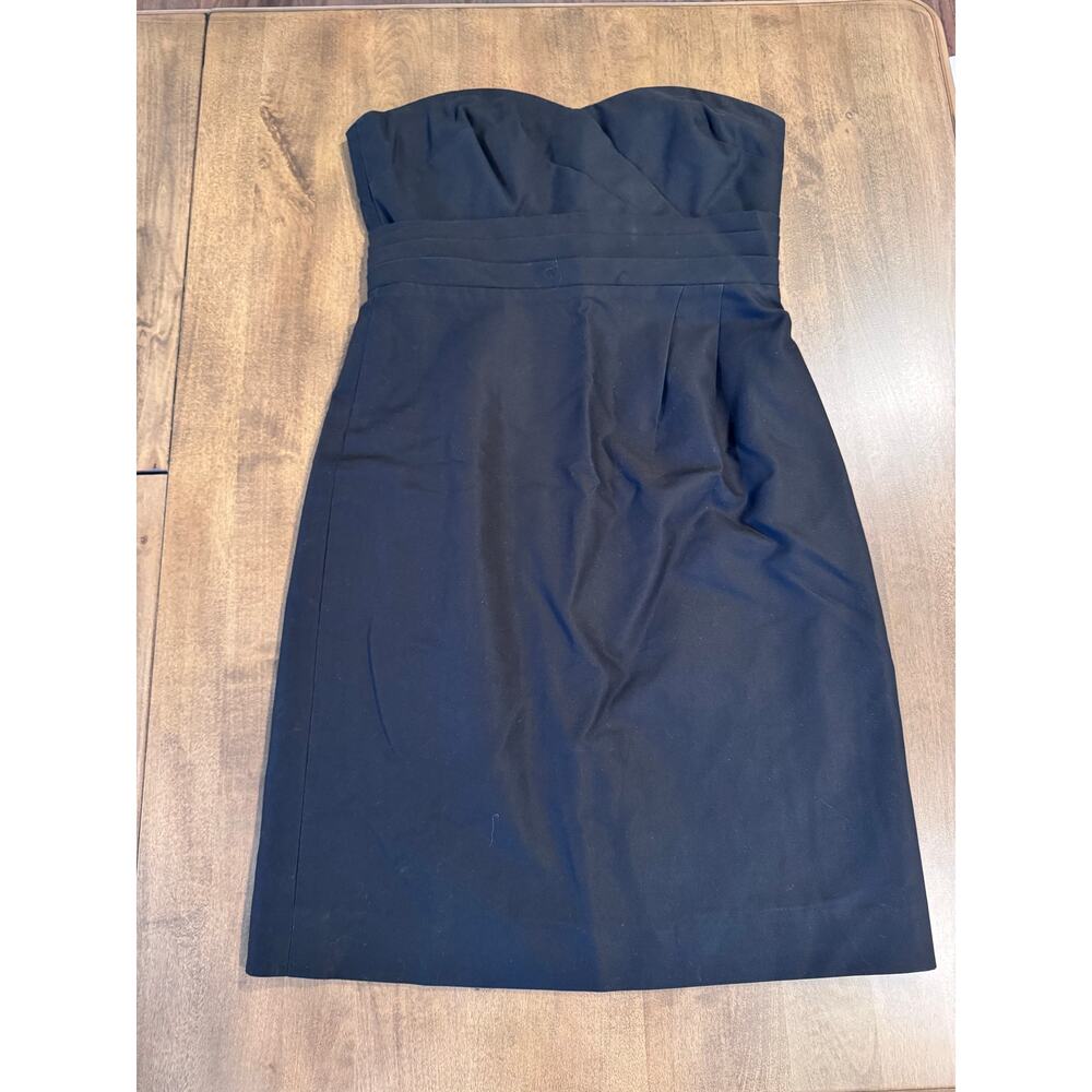 J Crew Strapless Cocktail Dress, Size 6, Black